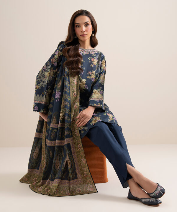 3 Piece - Embroidered Lawn Suit
