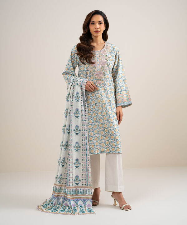 3 Piece - Embroidered Lawn Suit