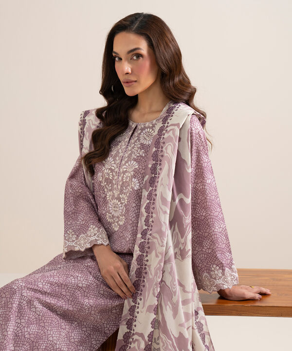 3 Piece - Embroidered Lawn Suit