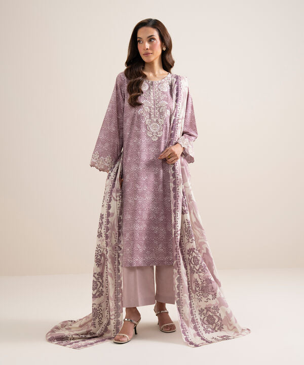 3 Piece - Embroidered Lawn Suit