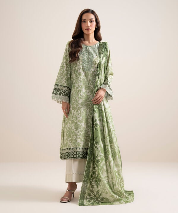 3 Piece - Embroidered Lawn Suit