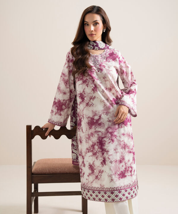 3 Piece - Embroidered Lawn Suit