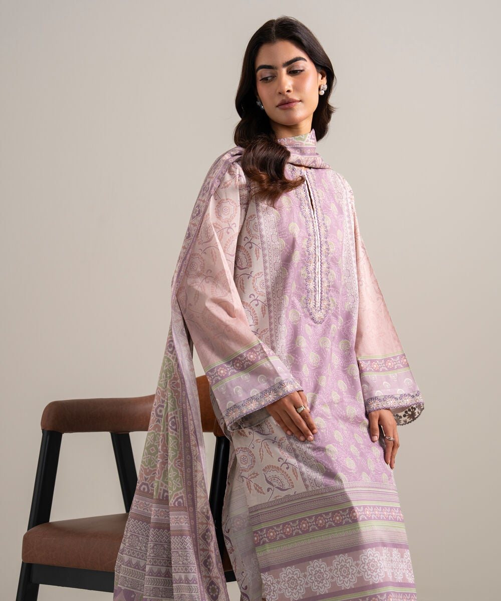 3 Piece - Embroidered Lawn Suit