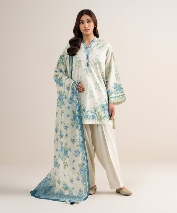 3 Piece - Printed Lawn Suit