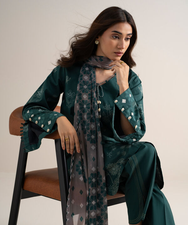 3 Piece - Printed Lawn Suit