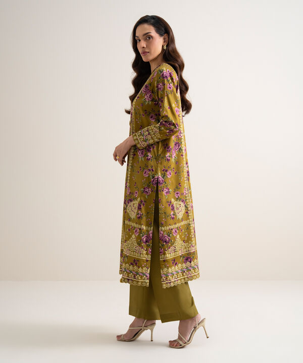 3 Piece - Printed Arabic Lawn Suit