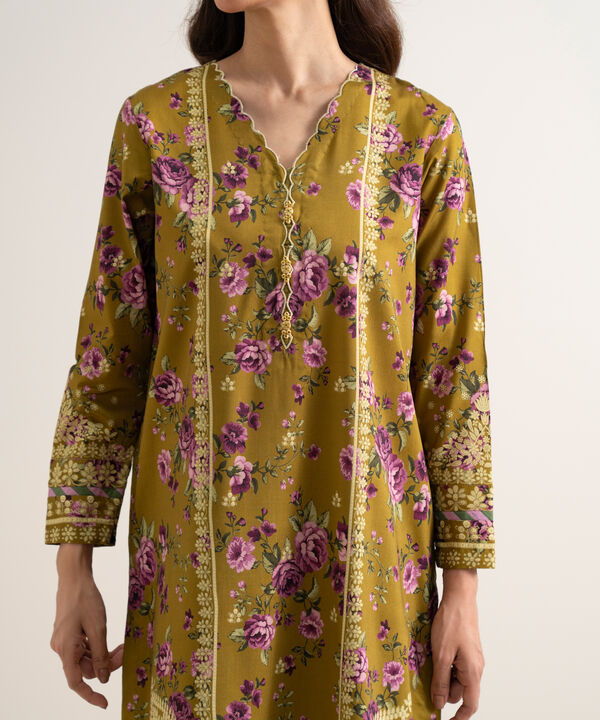 3 Piece - Printed Arabic Lawn Suit