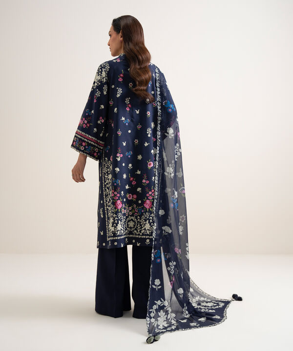 3 Piece - Printed Arabic Lawn Suit