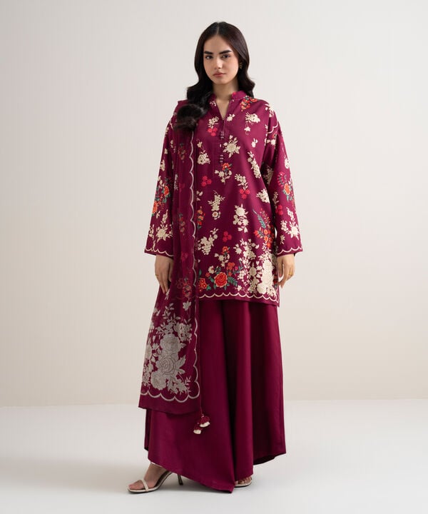3 Piece - Printed Arabic Lawn Suit