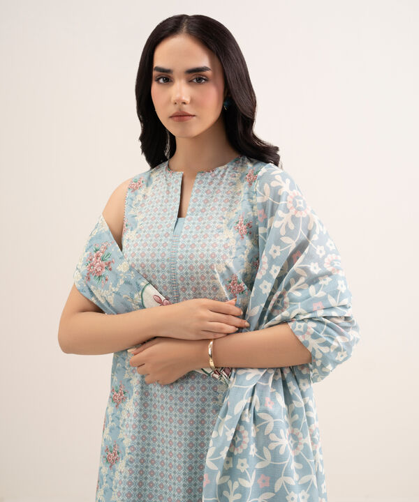 3 Piece - Printed Lawn Suit