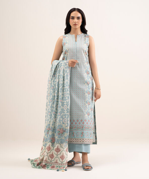3 Piece - Printed Lawn Suit