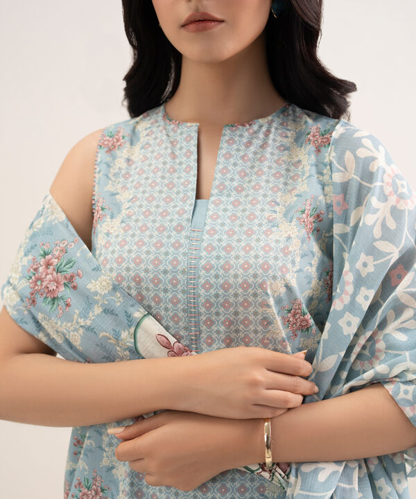 3 Piece - Printed Lawn Suit
