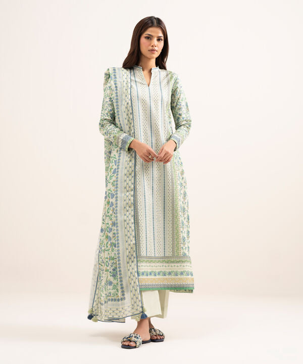 3 Piece - Printed Lawn Suit