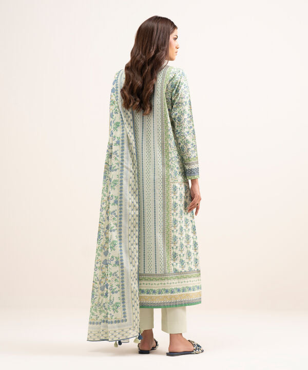 3 Piece - Printed Lawn Suit