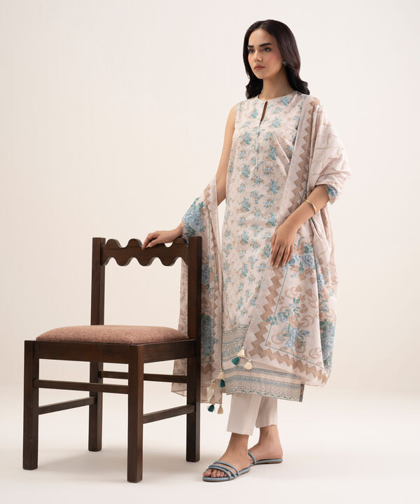 3 Piece - Printed Lawn Suit