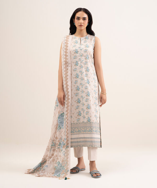 3 Piece - Printed Lawn Suit