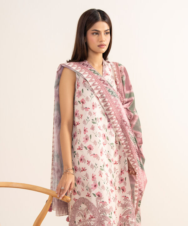 3 Piece - Printed Lawn Suit