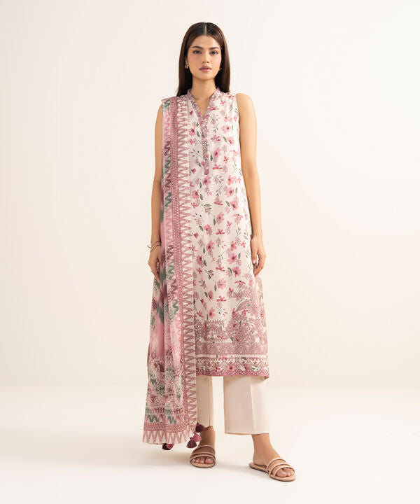 3 Piece - Printed Lawn Suit