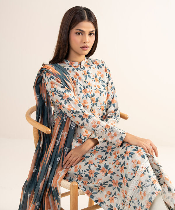 3 Piece - Printed Lawn Suit