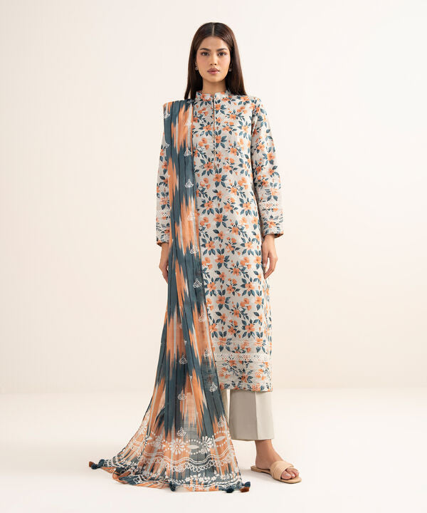3 Piece - Printed Lawn Suit