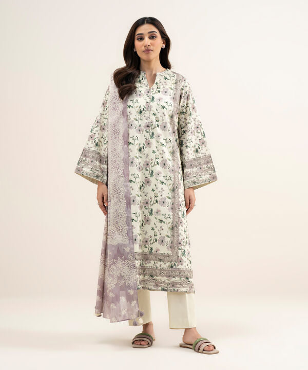 3 Piece - Printed Lawn Suit