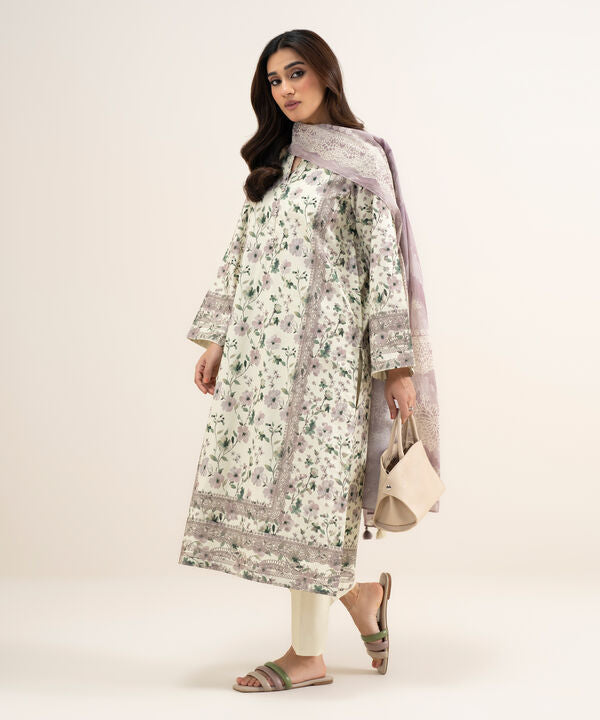 3 Piece - Printed Lawn Suit