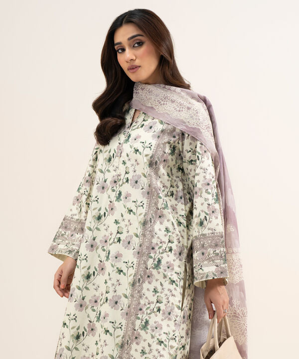 3 Piece - Printed Lawn Suit