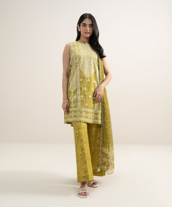 3 Piece - Printed Lawn Suit