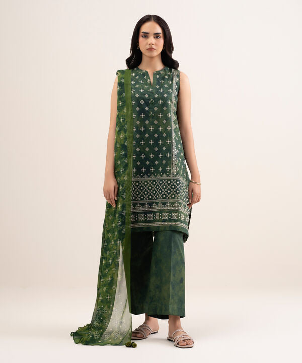 3 Piece - Printed Lawn Suit