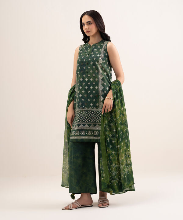 3 Piece - Printed Lawn Suit