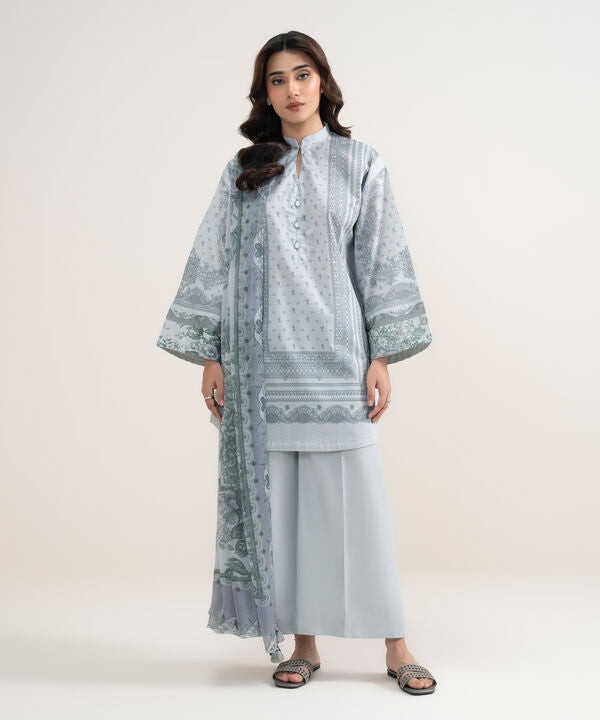 3 Piece - Printed Lawn Suit
