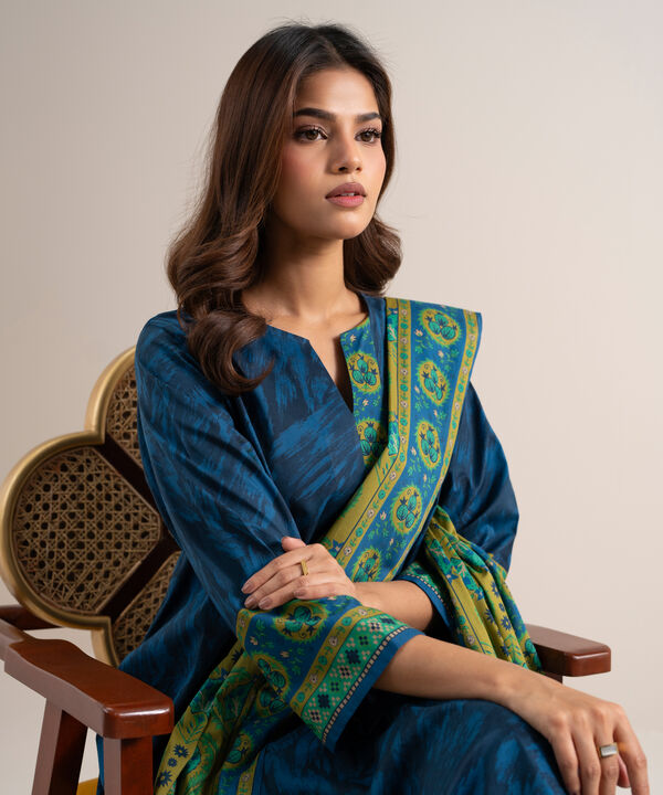 3 Piece - Printed Lawn Suit