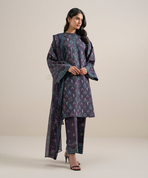 3 Piece - Printed Lawn Suit