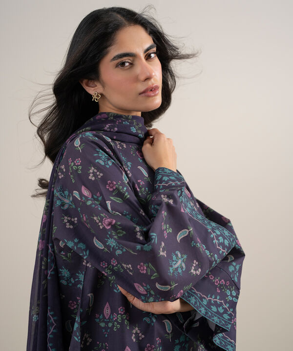 3 Piece - Printed Lawn Suit