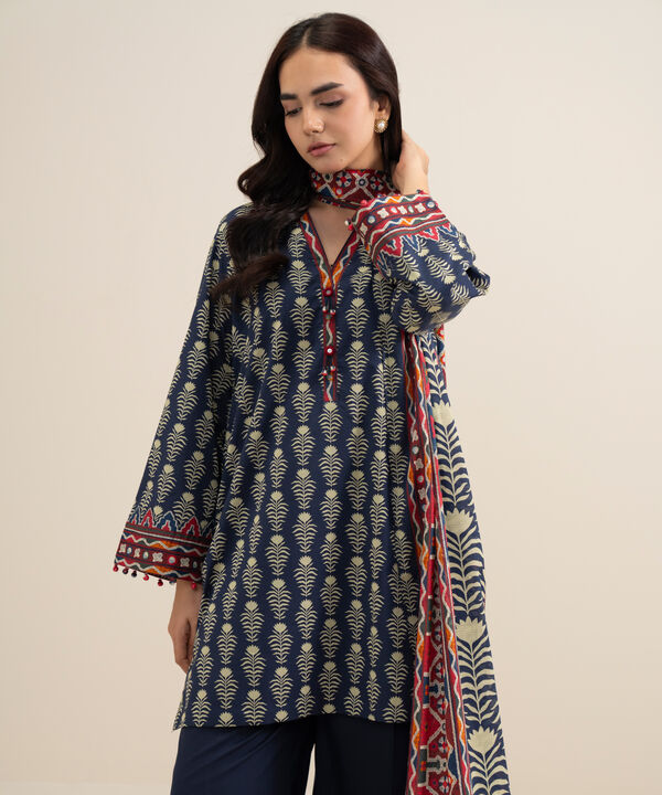 3 Piece - Printed Lawn Suit