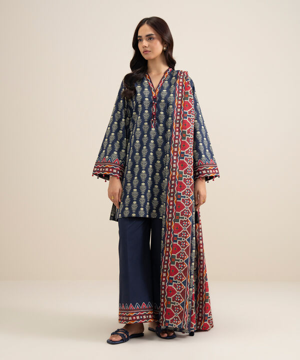 3 Piece - Printed Lawn Suit