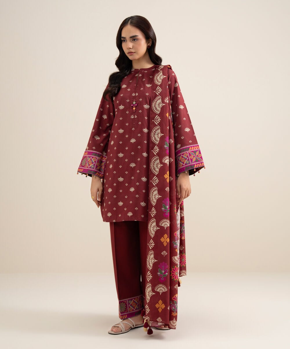 3 Piece - Printed Lawn Suit