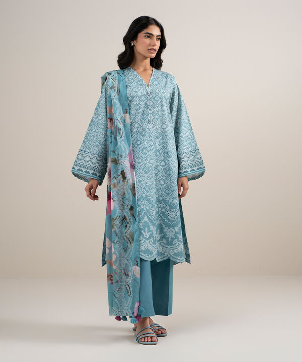 3 Piece - Printed Lawn Suit