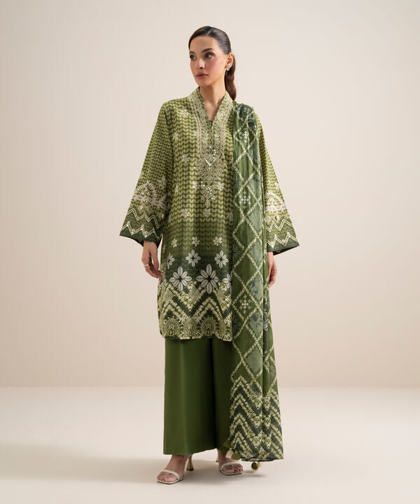 3 Piece - Embroidered Lawn Suit