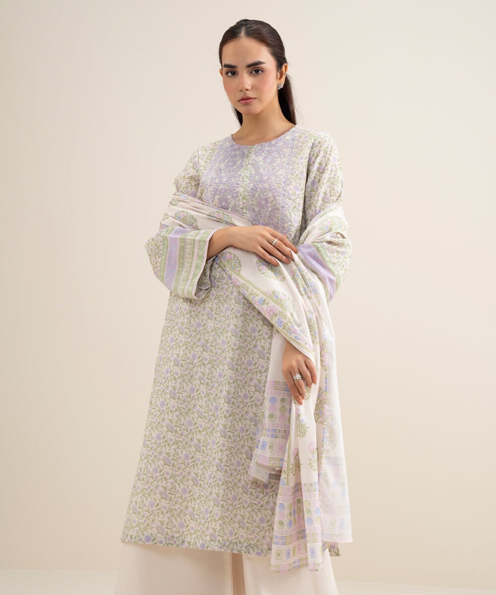 3 Piece - Embroidered Lawn Suit