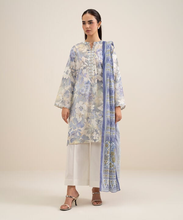 3 Piece - Embroidered Lawn Suit