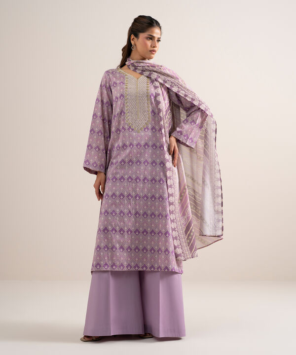 3 Piece - Embroidered Lawn Suit