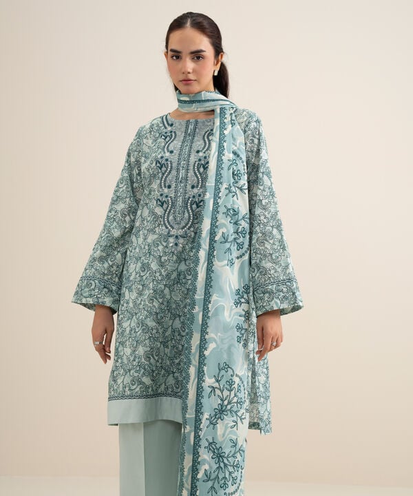 3 Piece - Embroidered Lawn Suit
