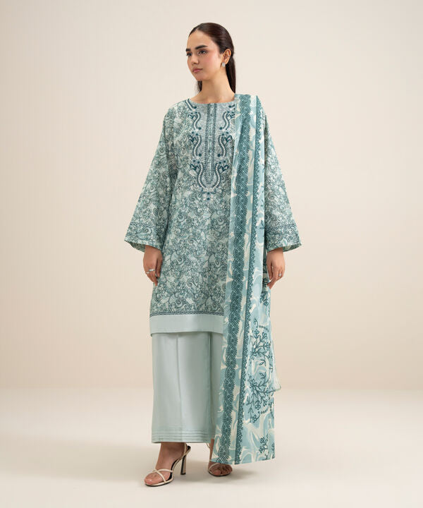 3 Piece - Embroidered Lawn Suit