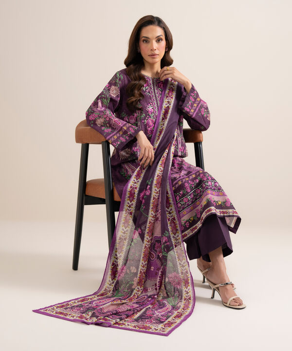 3 Piece - Embroidered Lawn Suit