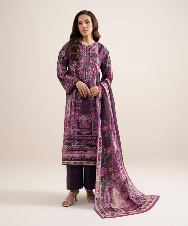 3 Piece - Embroidered Lawn Suit