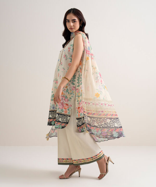 3 Piece - Printed Lawn Suit