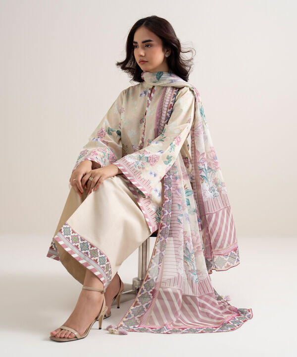3 Piece - Printed Lawn Suit