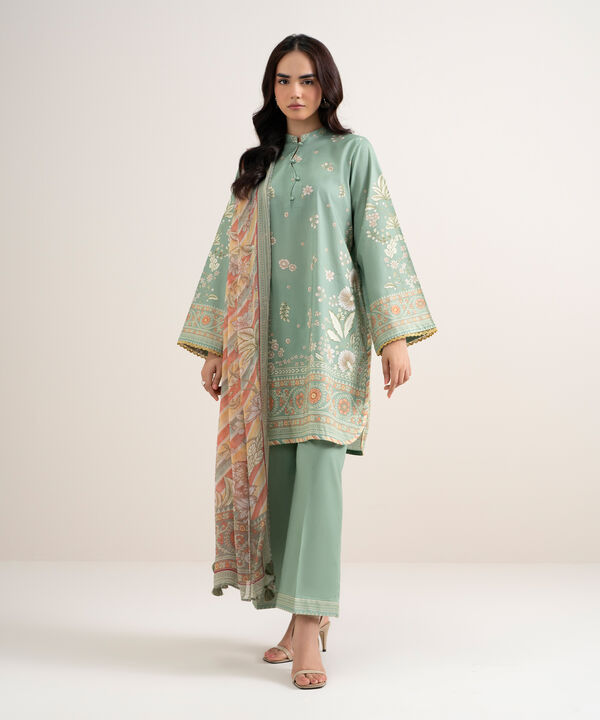 3 Piece - Printed Lawn Suit