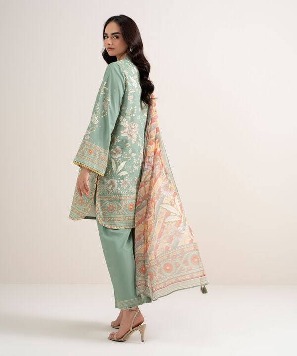 3 Piece - Printed Lawn Suit